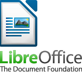 Logotipo de LibreOffice con icono de Writer