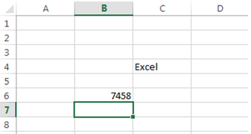 Palabras y cifras en celdas de Excel